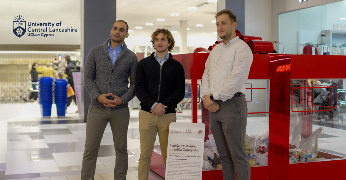 «Γεμίζω το Δώρο, Μοιράζω Χαμόγελα»: Μήνυμα αλληλεγγύης και προσφοράς από το Πανεπιστήμιο UCLan Cyprus και το Larnaca Metropolis Mall