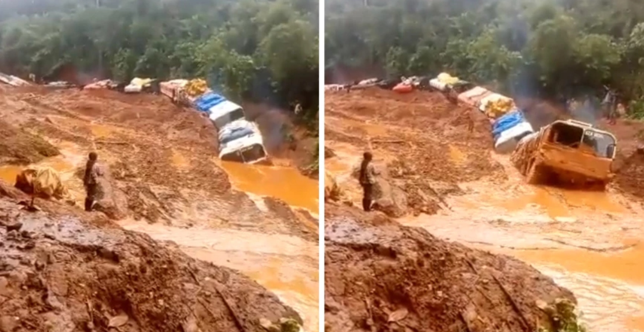 «Αμφίβια φορτηγά» στο Κονγκό - Δείτε το βίντεο