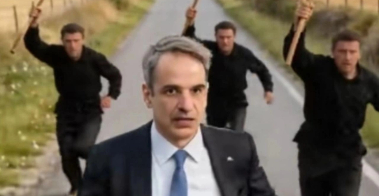 TikTok που θυμίζει επιθεώρηση: Αγρότες ΑΙ κυνηγούν τον Μητσοτάκη με κατσούνες