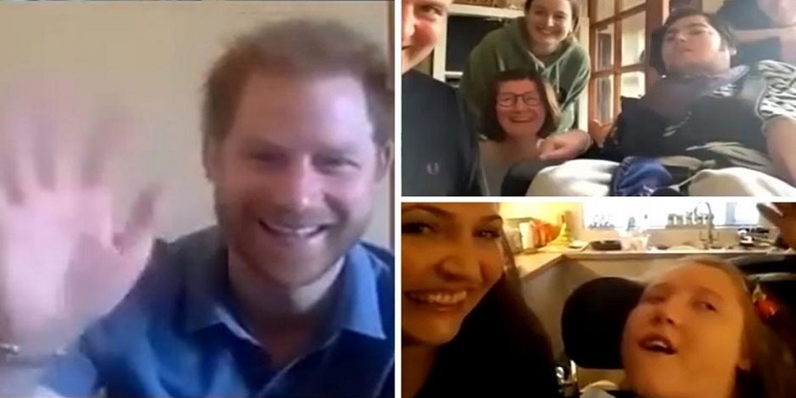Βιντεοκλήση Πρίγκιπα Χάρι με οικογένειες με παιδιά με σοβαρά νοσήματα