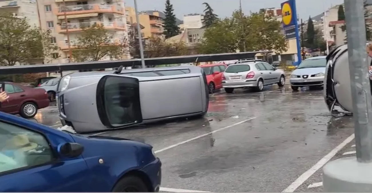 Κακοκαιρία στην Ελλάδα: Απίστευτες εικόνες στην Ξάνθη - Αναποδογύρισαν αυτοκίνητα από τους θυελλώδεις ανέμους - Δείτε βίντεο