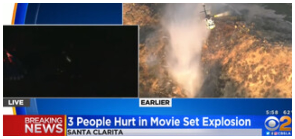Λος Άντζελες: Έκρηξη σε γυρίσματα ταινίας άφησε τρεις ανθρώπους σε κρίσιμη κατάσταση