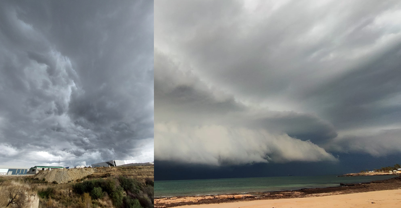 «Άνοιξαν οι ουρανοί»: Έντονες βροχοπτώσεις σε όλο το νησί και... shelf-cloud - Δείτε φωτογραφίες