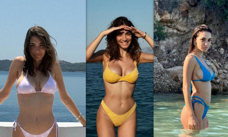 Αντιγόνη Νεοφύτου: Τα τέλεια καλοκαιρινά looks – Οι πόζες με μπικίνι με φόντο το γαλάζιο του Αιγαίου
