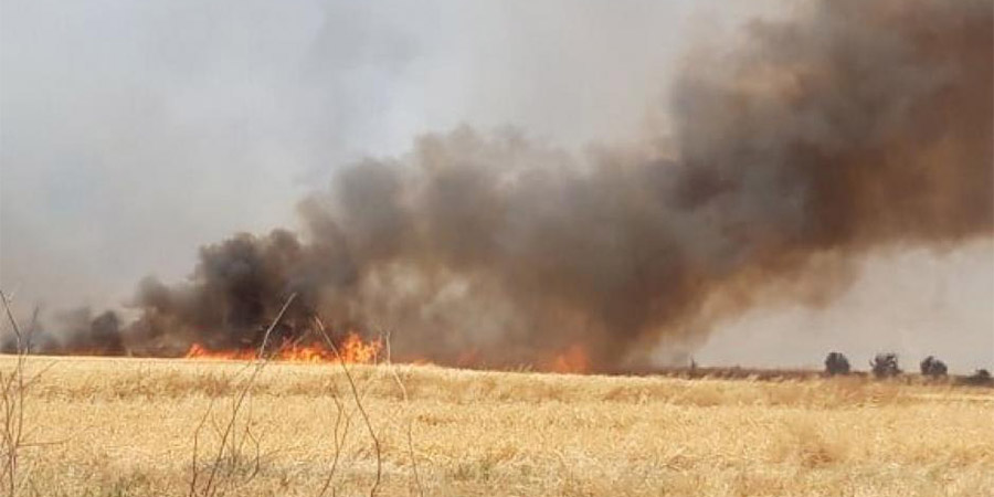ΛΕΥΚΩΣΙΑ: Πυρκαγιά στο χωριό Ποτάμι - Προστατεύονται κατοικίες από την Πυροσβεστική