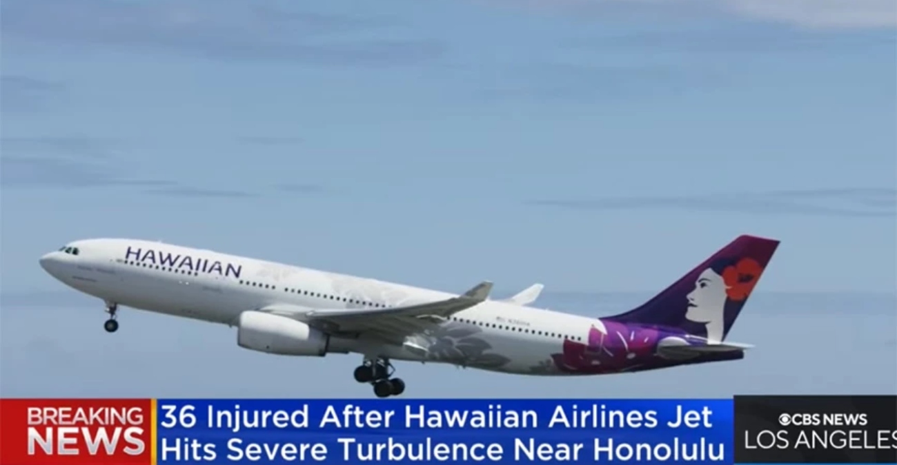 Τρόμος σε πτήση της Hawaiian Airlines: Τουλάχιστον 36 άτομα τραυματίστηκαν από «σοβαρές αναταράξεις»