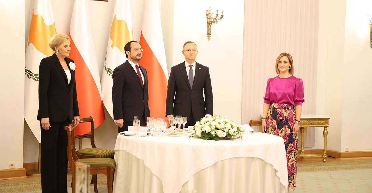 Πρόεδρος Χριστοδουλίδης: «Τεράστιες προοπτικές για ενίσχυση των διμερών σχέσεων Κύπρου - Πολωνίας»