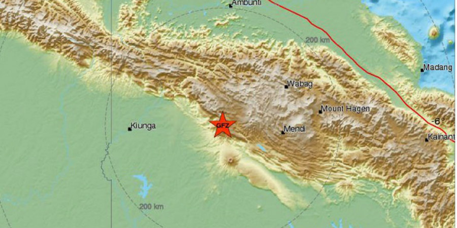 Ισχυρή σεισμική δόνηση στη Νέα Γουϊνέα - 7,6 Ρίχτερ