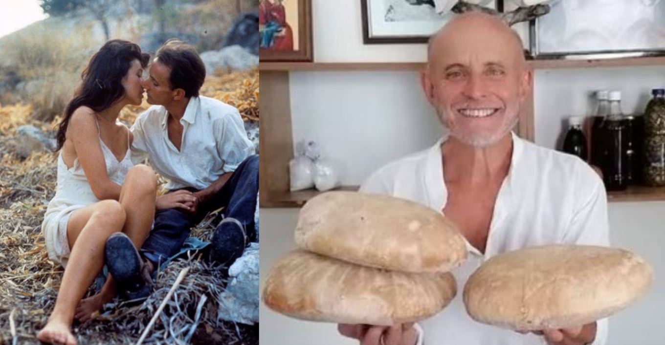 Ο παρτενέρ της Βάνας Μπάρμπα στο «Mediterraneo» σερβίρει σε ταβέρνα απαγγέλλοντας Καβάφη