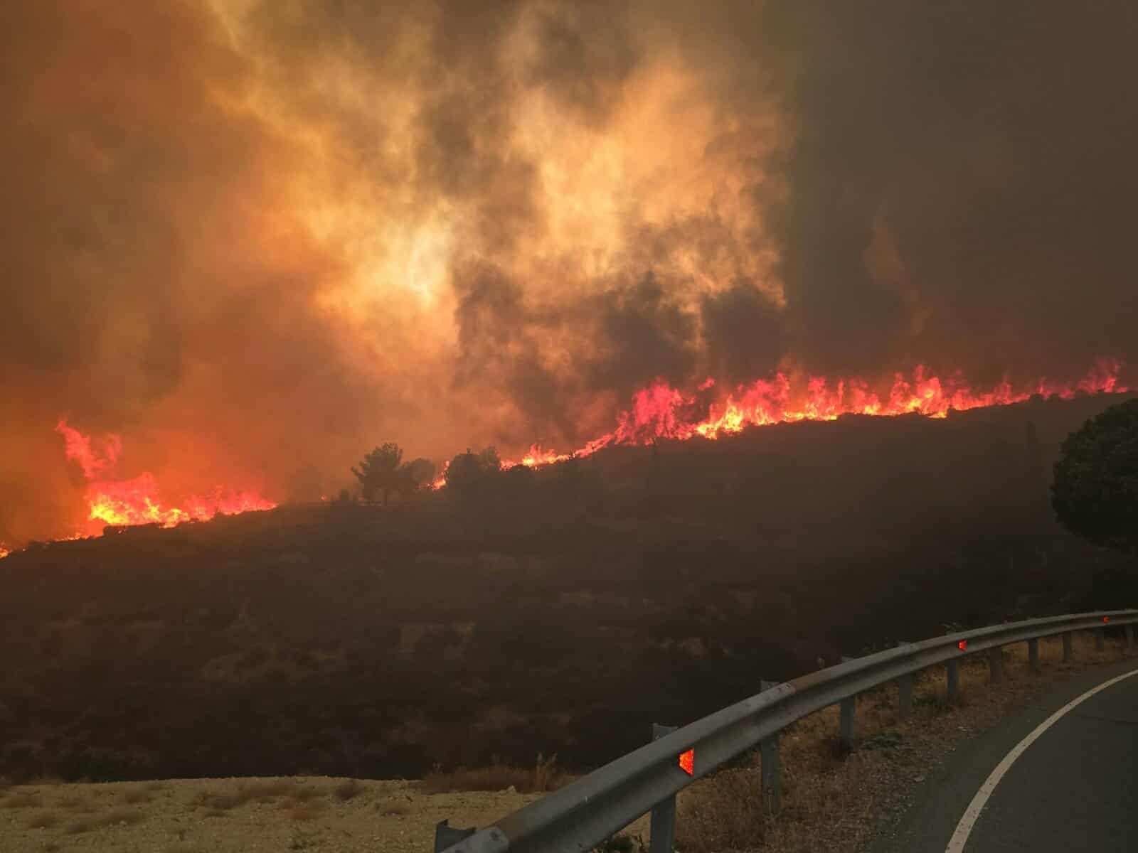 LIVE/Πύρινη κόλαση στην Επ. Λεμεσού: Εκκενώνονται χωριά λόγω της φωτιάς - Κάηκαν σπίτια