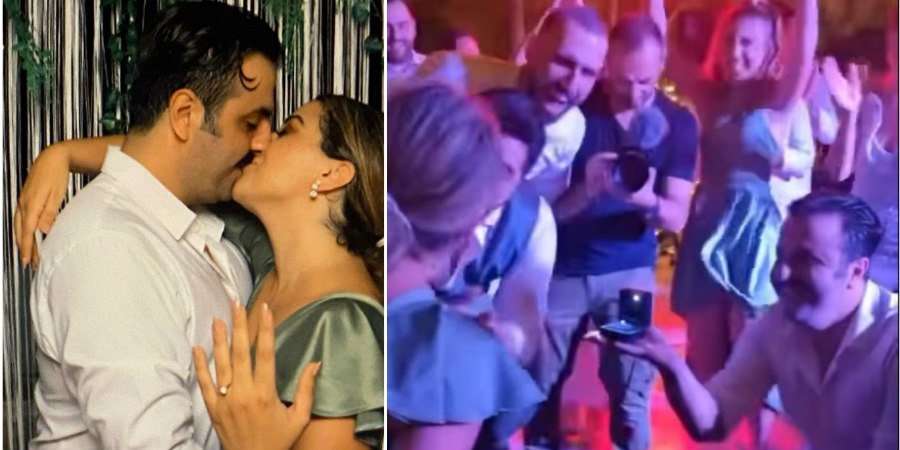 Ηλίας Ανδρέου: Έκανε πρόταση γάμου στη σύντροφό του στο γαμήλιο πάρτι του Χάρη Αριστείδου (Βίντεο)