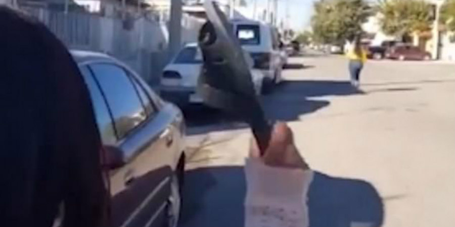 Μάνα βρίσκει από τα 20 μέτρα την κόρη της στο κεφάλι με παντόφλα – Έγινε viral το VIDEO