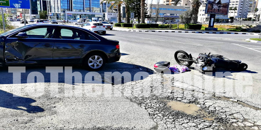 ΤΡΟΧΑΙΟ ΛΕΜΕΣΟΥ: Η κατάσταση του μοτοσικλετιστή