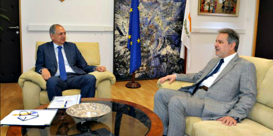 Ικανοποίηση για την άριστη συνεργασία Κύπρου- Ελλάδας, εξέφρασαν Υπ. Γεωργίας και νέος Έλληνας Πρέσβης