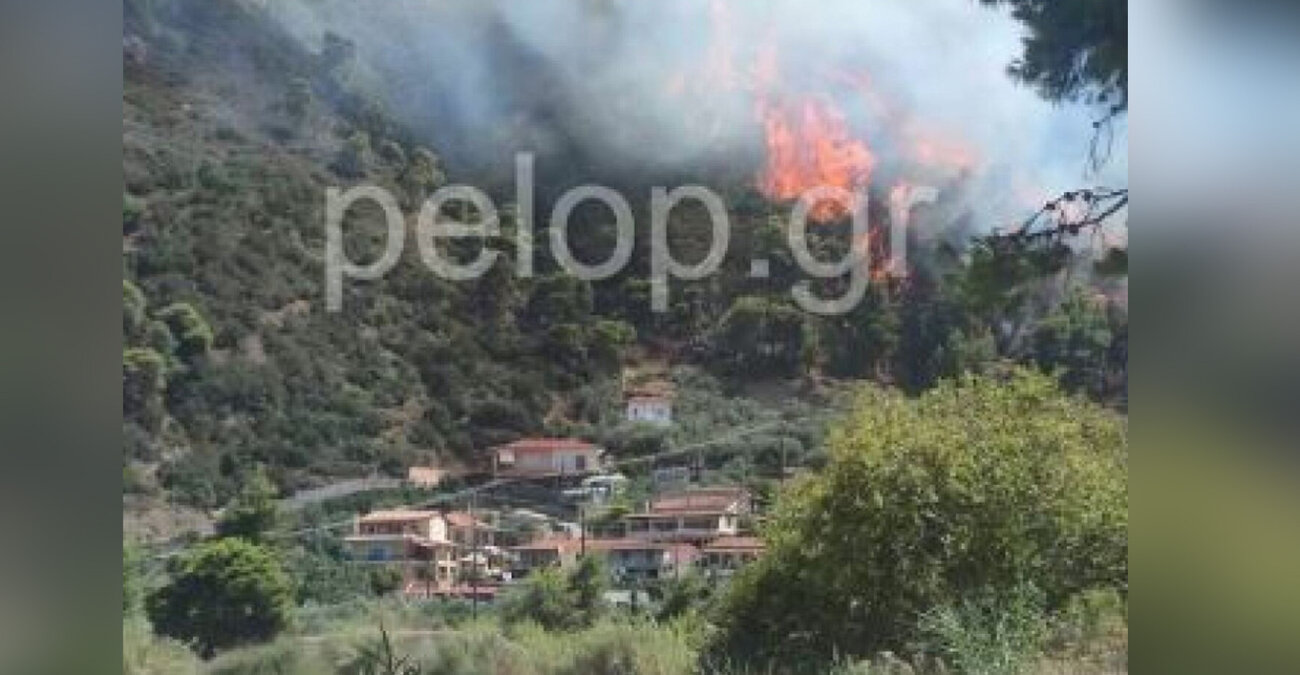 Μεγάλη φωτιά στο Αίγιο: Καίει κοντά σε σπίτια - Δείτε βίντεο και φωτογραφίες