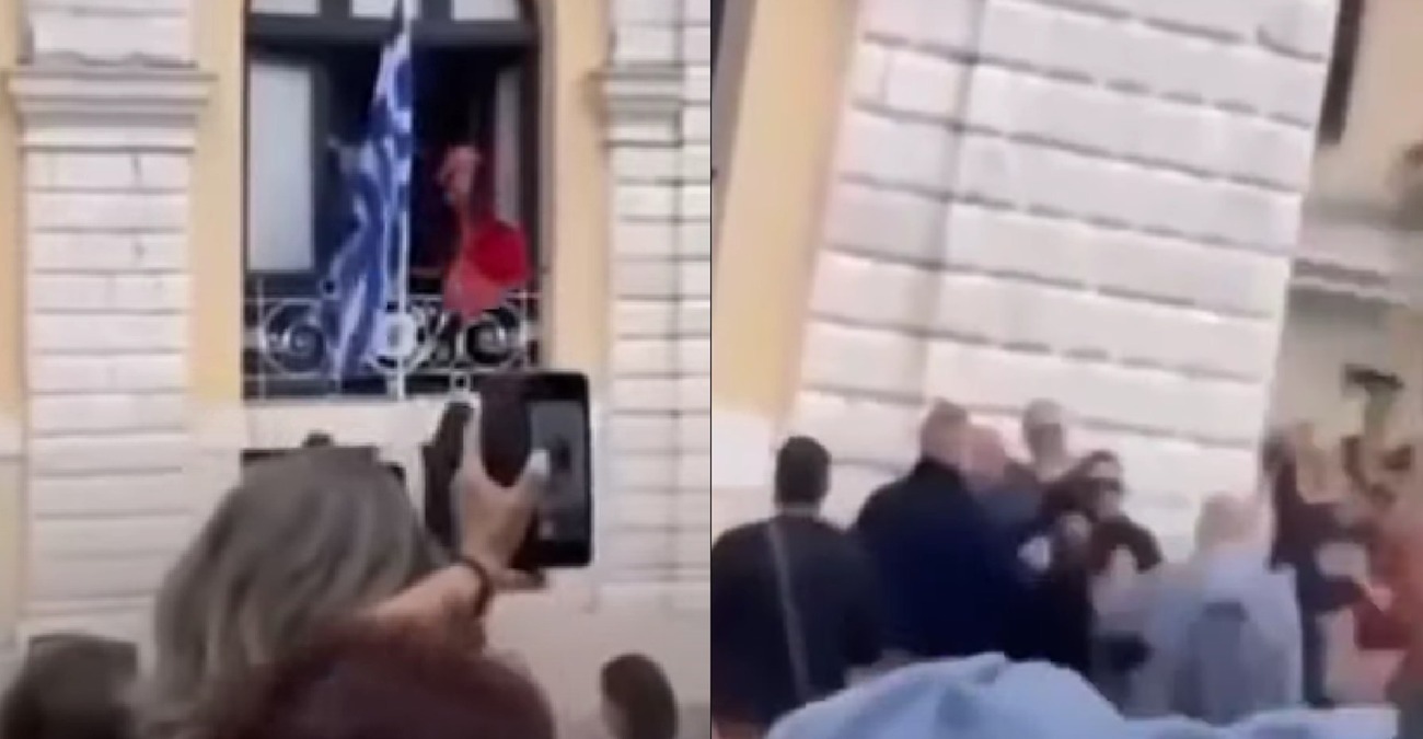Το έθιμο πήγε… στραβά στην Κέρκυρα: Της έπεσε κατά λάθος ο μπότης στο κεφάλι - Δείτε βίντεο