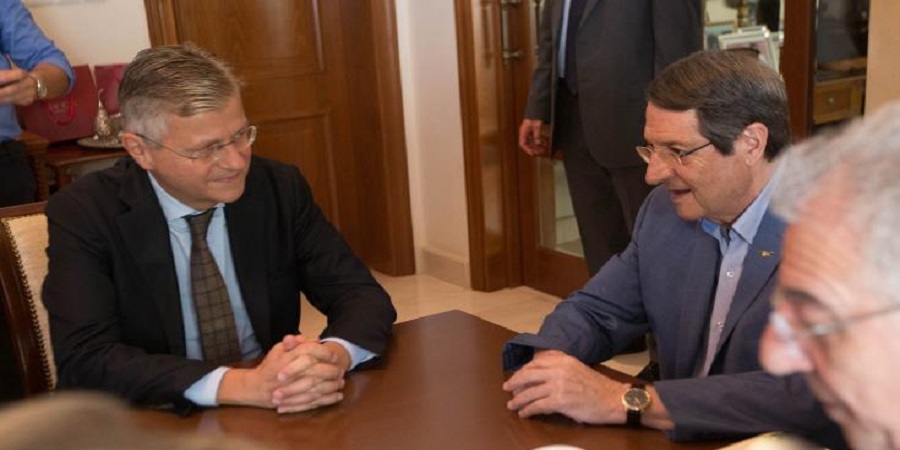 Ολοκληρώθηκε η συνάντηση του Προέδρου Αναστασιάδη με τον Βοηθό ΓΓ του ΟΗΕ 