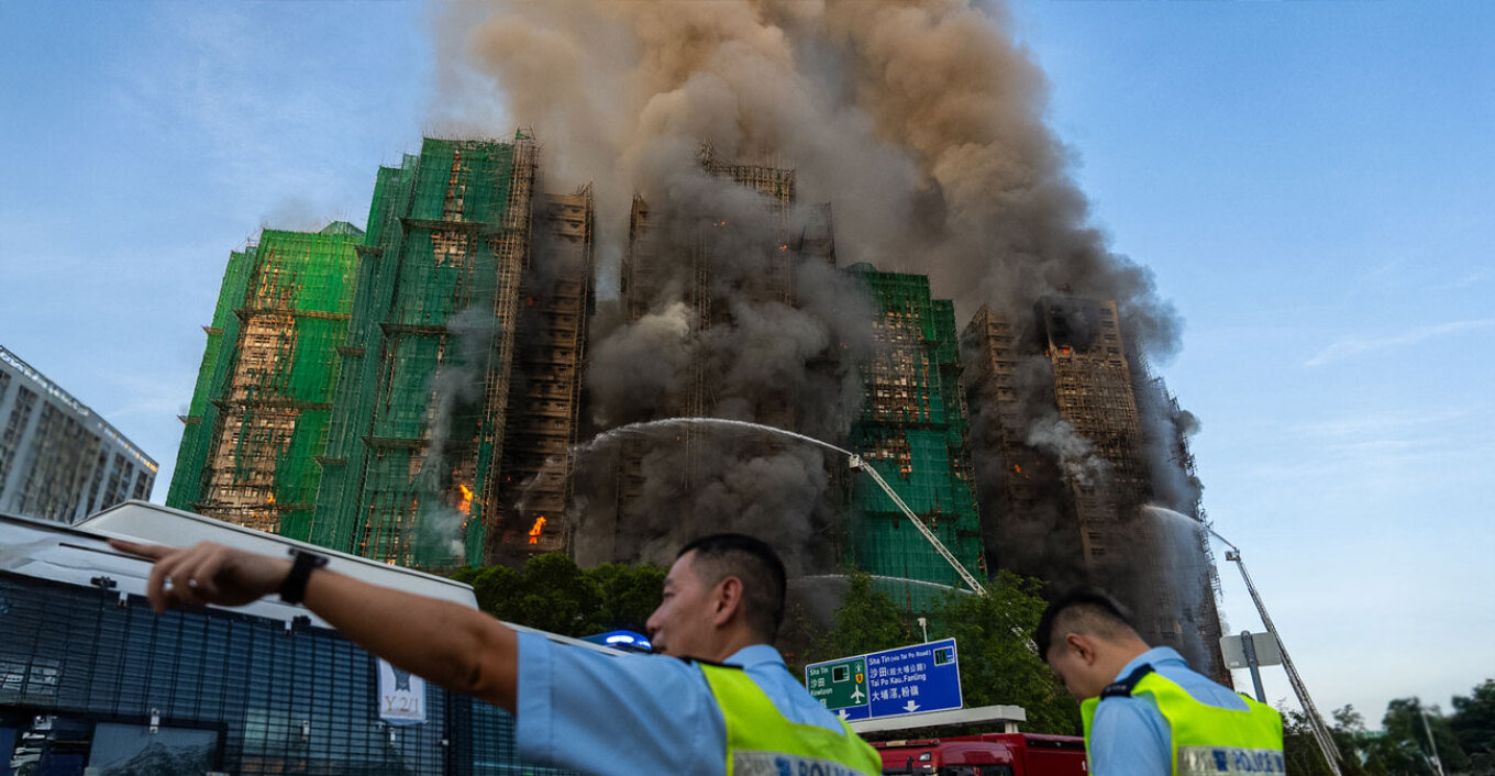 Τουλάχιστον 4 νεκροί και πολλοί εγκλωβισμένοι από τη φωτιά σε ουρανοξύστες στο Χονγκ Κονγκ - Καίγονται διαμερίσματα, αποπνικτικά σύννεφα καπνού
