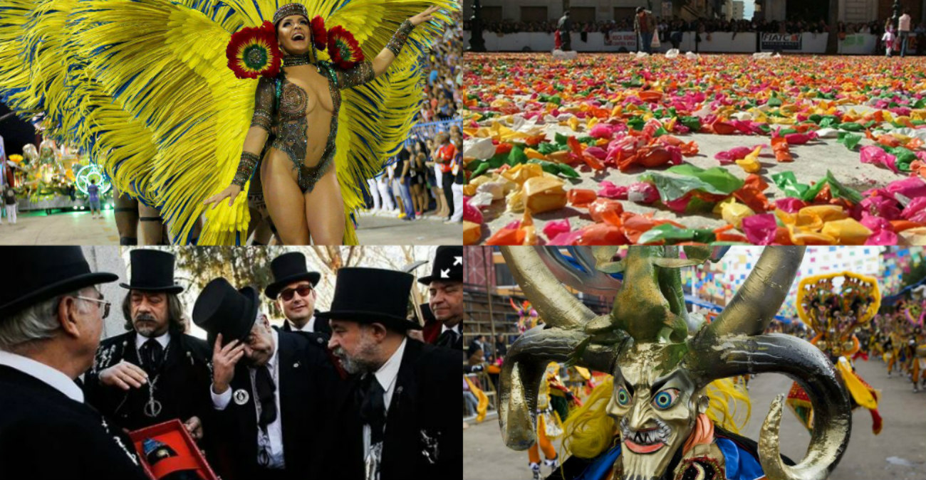  Καρναβάλι: Παράξενα έθιμα και παραδόσεις από όλο τον κόσμο - Από το κόψιμο των ανδρικών γραβατών μέχρι την ταφή μίας σαρδέλας