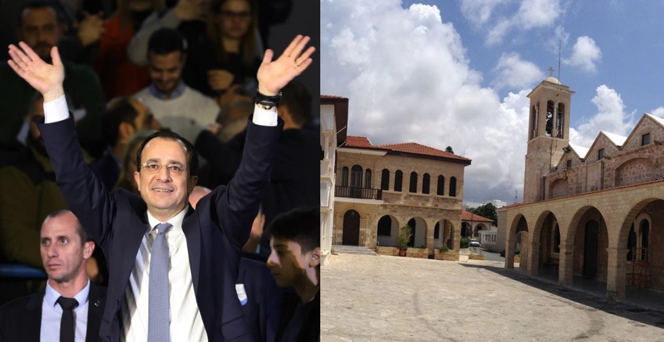 Ψηφίζει ο Νίκος Χριστοδουλίδης - Στη Γεροσκήπου για τις μητροπολιτικές εκλογές Πάφου
