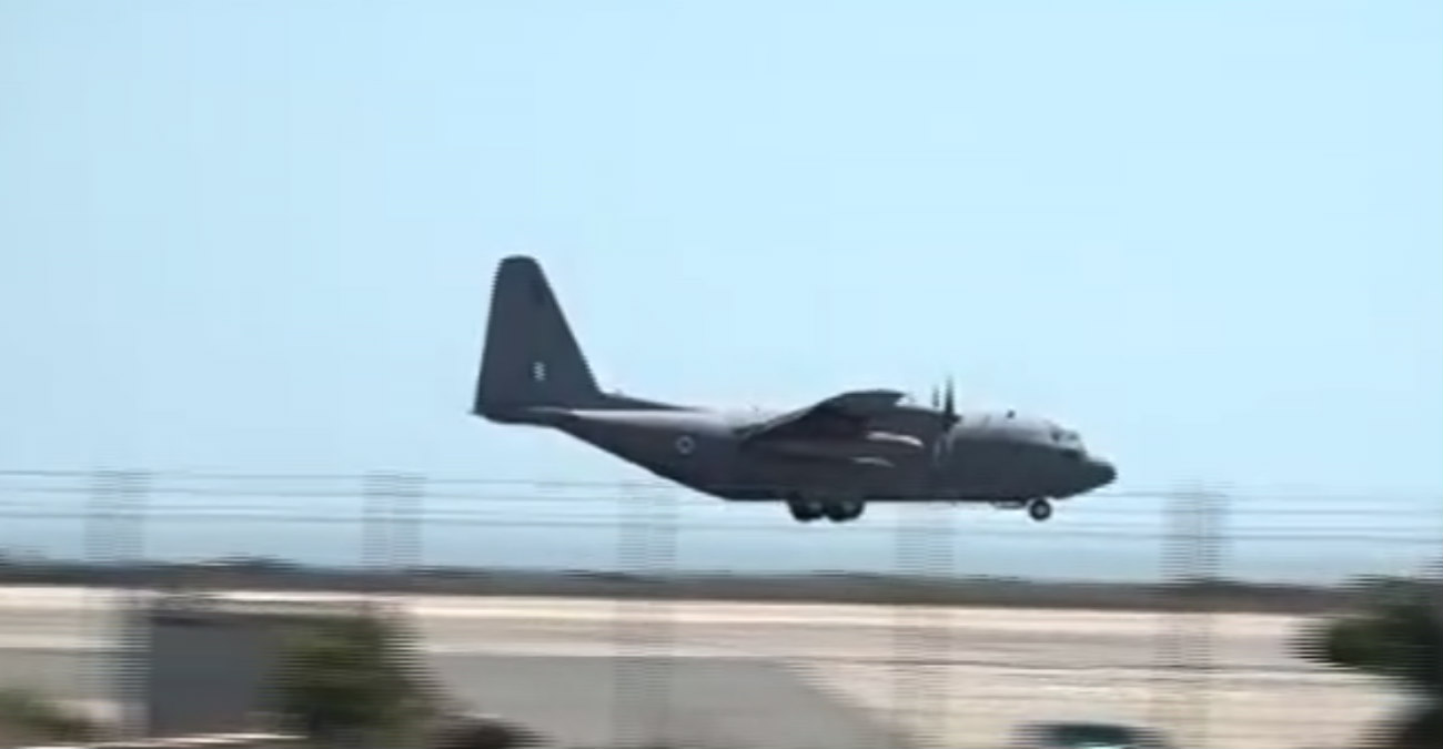 Προσγειώθηκε στο αεροδρόμιο Λάρνακας το C-130 που μετέφερε Κύπριους από τον Λίβανο -Δείτε βίντεο 