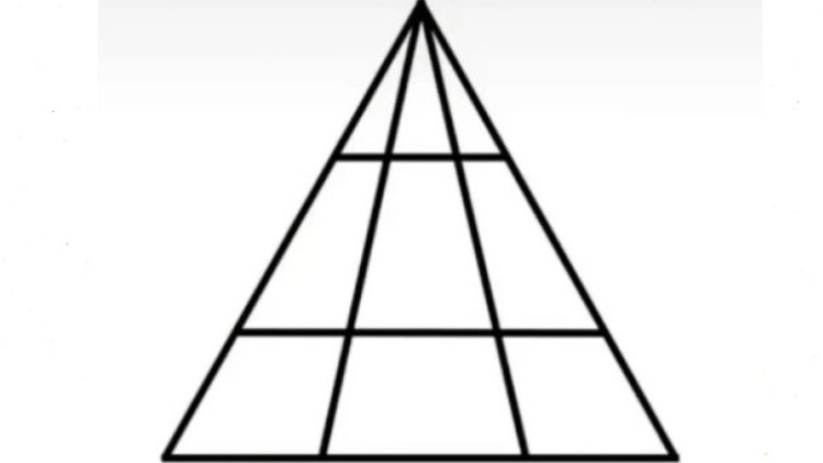Μόνο το 1% του πληθυσμού μπορεί να βρει όλα τα τρίγωνα σε αυτήν την οπτική ψευδαίσθηση