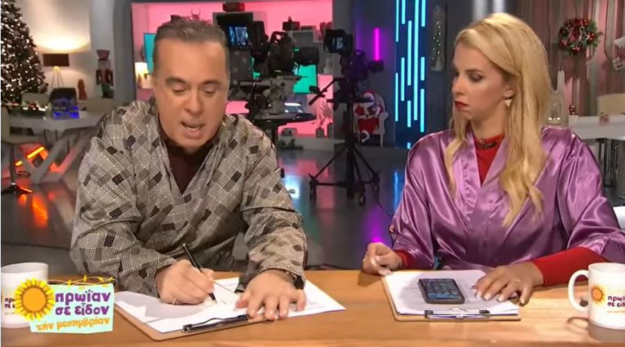 Φώτης Σεργουλόπουλος: Υπόγραψε την παραίτησή του on air για να πάει Eurovision (Βίντεο)