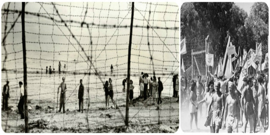 53 χιλ. Εβραίοι στην Κύπρο, όπου τους εγκλώβισαν οι Άγγλοι. Όταν τους είπαν να χτίσουν «τις φυλακές τους» απάντησαν: «Αρκετά στρατόπεδα συγκέντρωσης χτίσαμε στην Ευρώπη. Δεν θα χτίσουμε άλλα» 