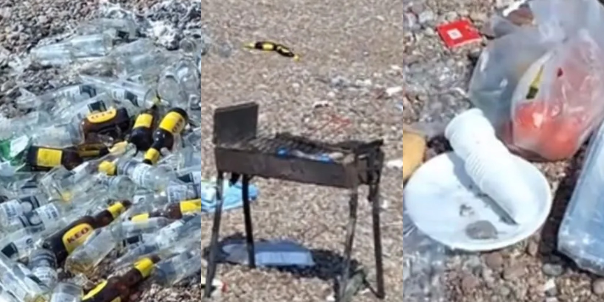 VIDEO: Εικόνες ντροπής - Νεαροί μετέτρεψαν κυπριακή παραλία σε σκουπιδότοπο - Άφησαν μέχρι και φουκού