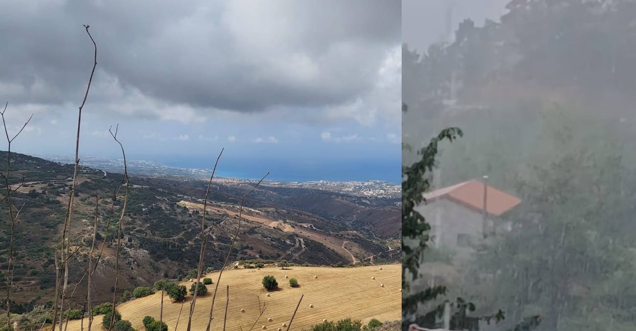 «Άστατος» ο καιρός στην Κύπρο - Βροχές και καταιγίδες σε διάφορες περιοχές του νησιού - Δείτε βίντεο