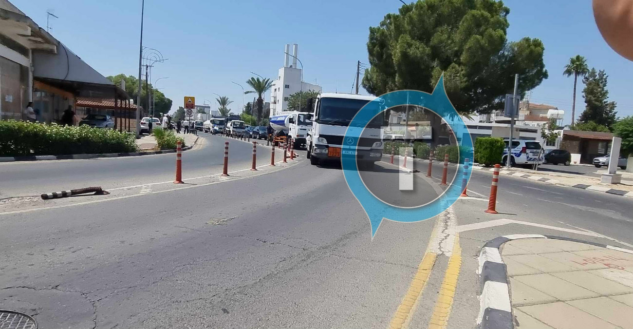 Με βυτιοφόρα «μπλόκαραν» το οδόφραγμα Αγίου Δομετίου και το Προεδρικό Μέγαρο οι πρατηριούχοι - Τι ζητούν από την Κυβέρνηση - Φωτογραφίες και βίντεο