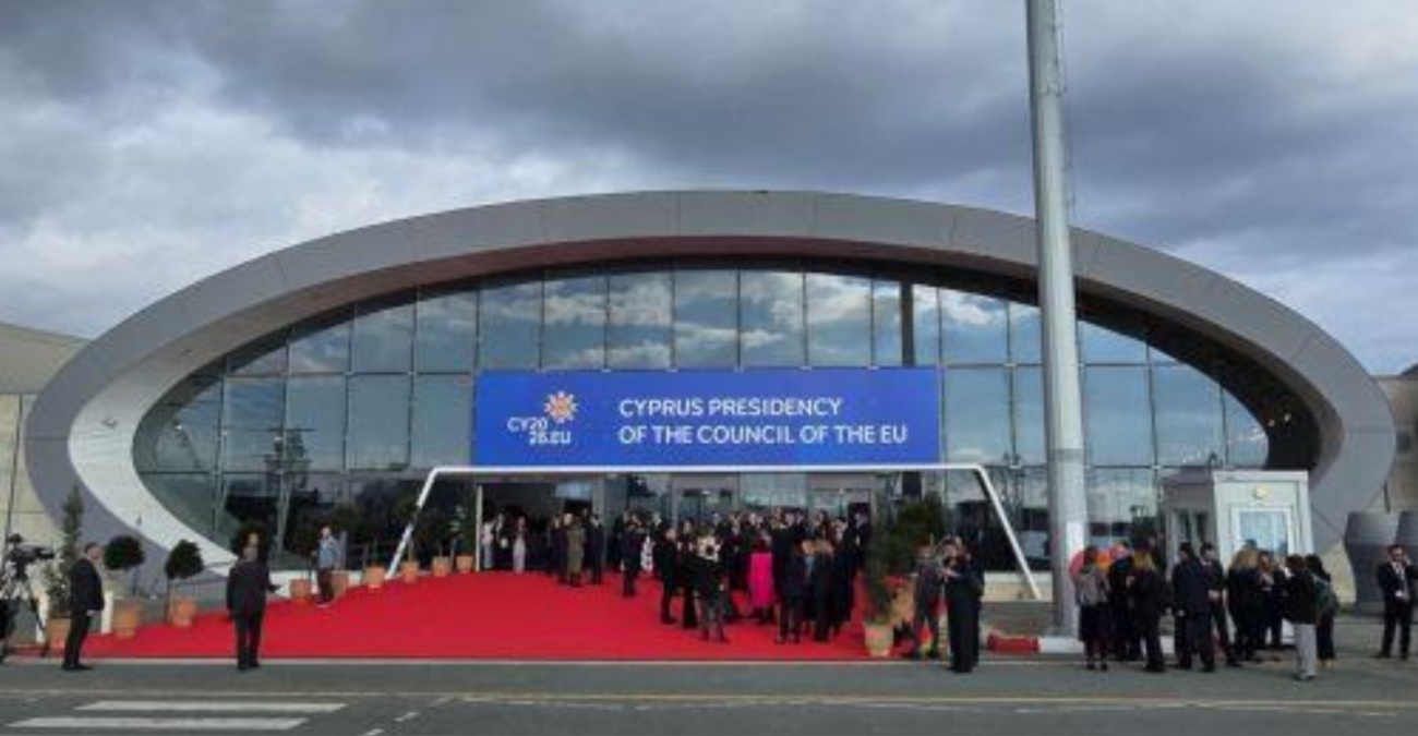 Στο νέο λιμάνι Λεμεσού Πρόεδρος Χριστοδουλίδης, Ούρσουλα και Επίτροποι