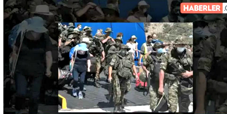 Τουρκικά ΜΜΕ: «Η Ελλάδα αποβίβασε στρατό στο Καστελόριζο μόλις 2 χιλιόμετρα από την Τουρκία»