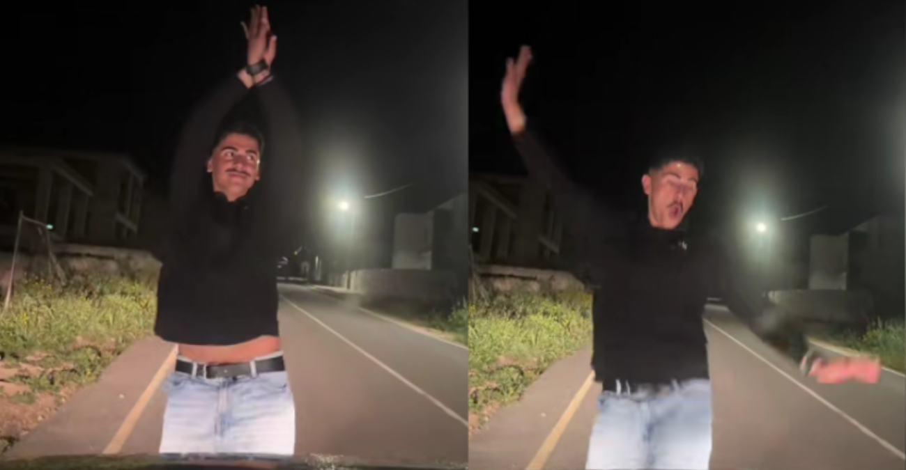 TikToker στην Κύπρο σταματά κατάνυχτα το αυτοκίνητο και χορεύει στη μέση του δρόμου το «JALLA» – To viral Video