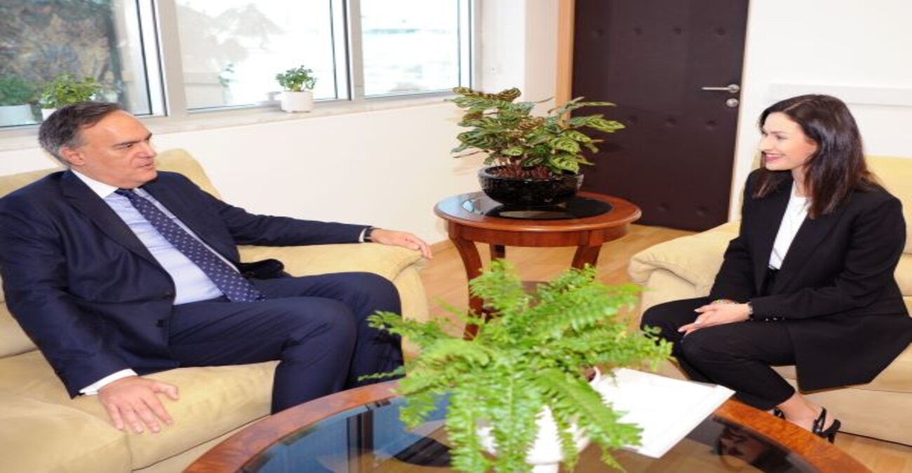 Εθιμοτυπική συνάντηση Υπ. Γεωργίας με Πρέσβη Ελλάδας - Συζήτησαν ενίσχυση συνεργασίας για κοινά προβλήματα