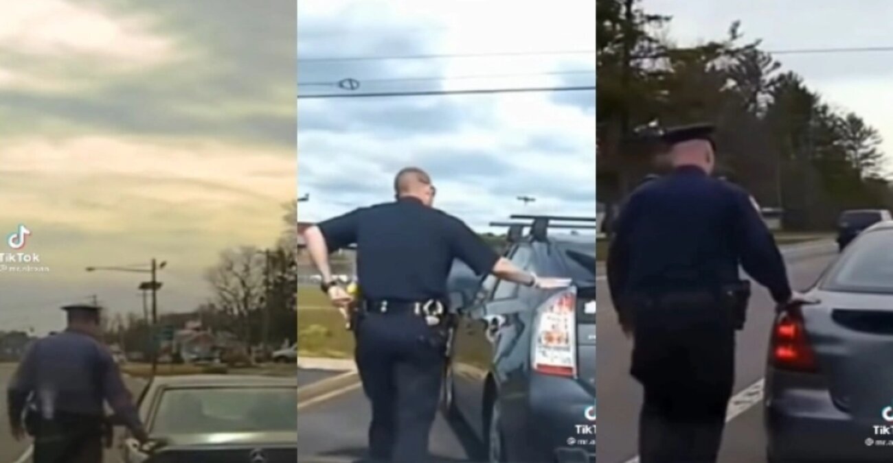 Αυτός είναι ο λόγος αστυνομικοί αγγίζουν πάντα το πίσω μέρος των αυτοκινήτων που σταματάνε για έλεγχο - Δείτε βίντεο