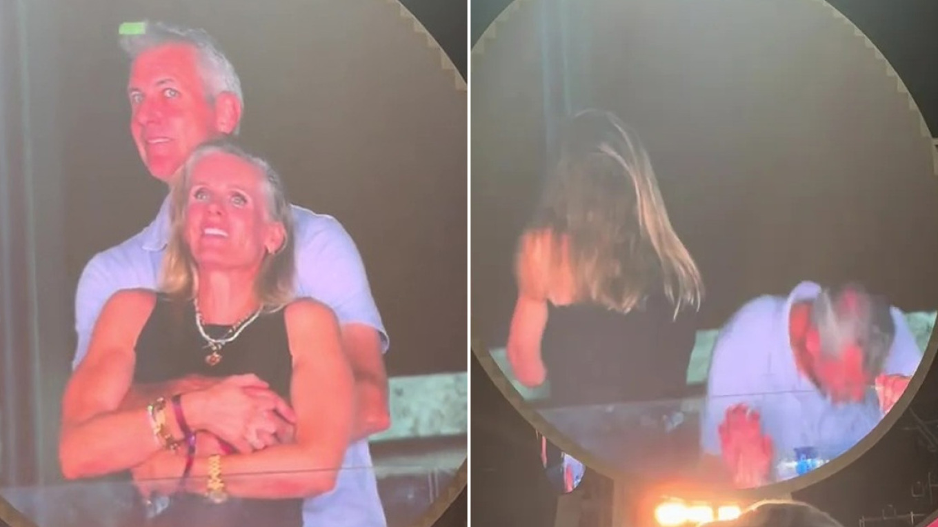 Η «Kiss cam» των Coldplay «έκαψε» παντρεμένο CEO και συνεργάτιδα του - Πανικόβλητο το παράνομο ζευγάρι,όταν τους έδειξε η κάμερα