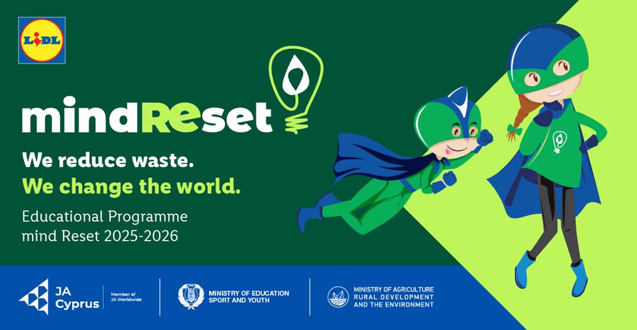 mind REset 2025-26: Η Lidl Κύπρου ενεργοποιεί τη νέα γενιά ενάντια στη σπατάλη τροφίμων