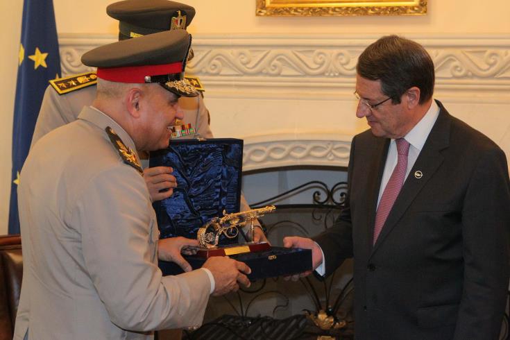 Ο Πρόεδρος Αναστασιάδης δέχθηκε τον ΥΠΑΜ της Αιγύπτου 