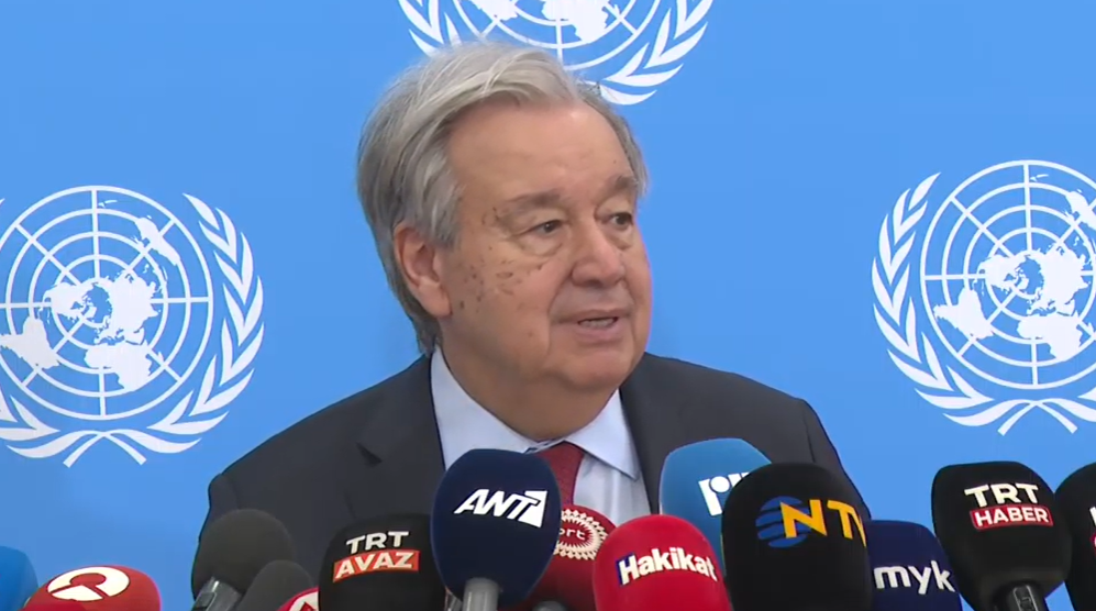 LIVE εικόνα: Ανακοίνωσε πενταμερή για το Κυπριακό ο Γκουτέρες 