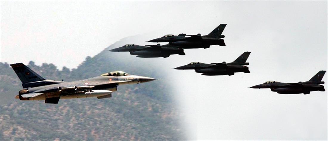 Παρενοχλήθηκαν από τουρκικά F-16 τα ελληνικά μαχητικά που επέστρεφαν από Κύπρο- Ακολούθησαν  αερομαχίες