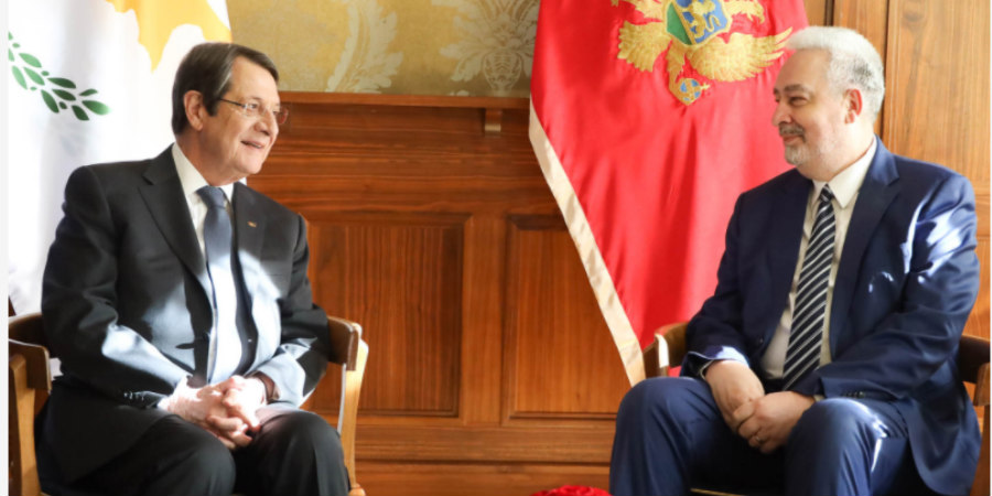 Συνάντηση ΠτΔ με Πρωθυπουργό Μαυροβουνίου - Στο επίκεντρο συζήτησης το Κυπριακό και οι εξελίξεις στην Ουκρανία