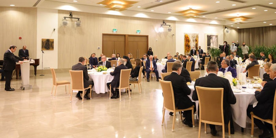 Ο Πρόεδρος της Δημοκρατίας παρέθεσε επίσημο δείπνο προς τιμή του Προέδρου της Σλοβενίας