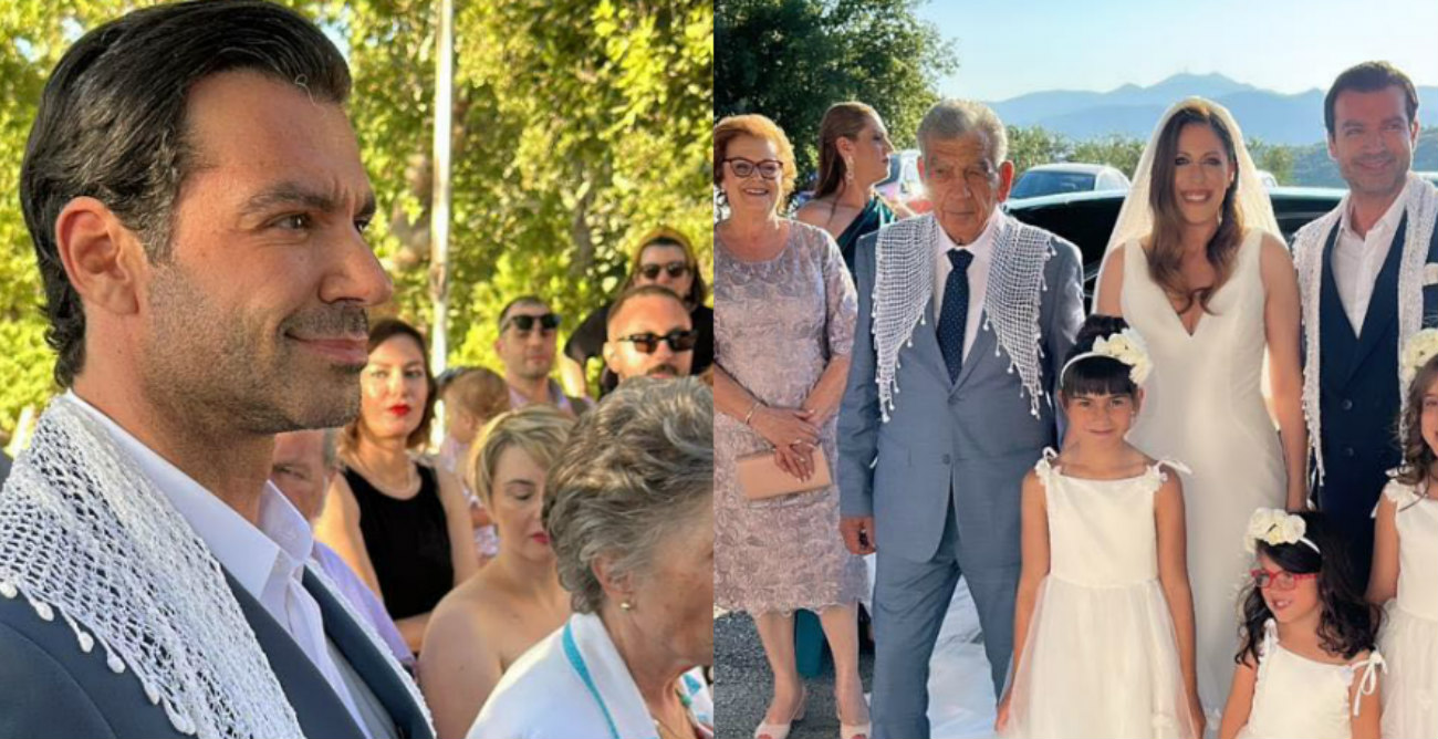 Λευτέρης Ζαμπετάκης: Πήγε την αδελφή του νύφη στην εκκλησία - Δείτε βίντεο και φωτογραφίες