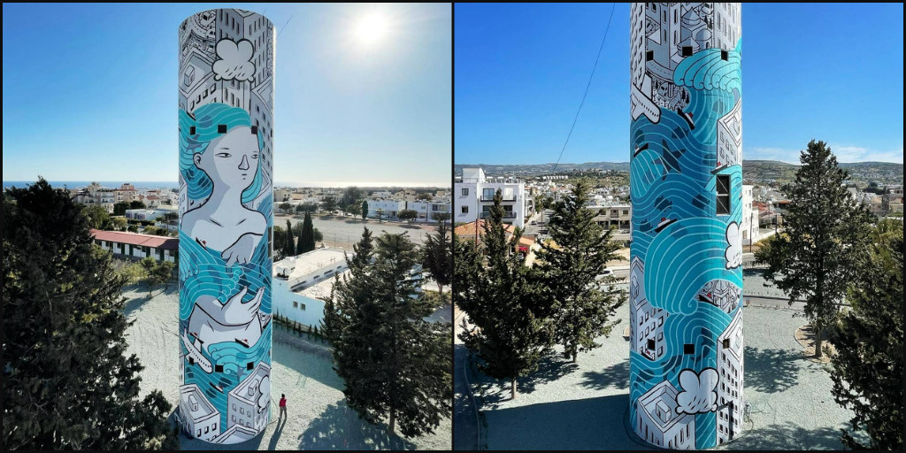 Κλέβει την παράσταση η νέα τοιχογραφία του Millo στην Κύπρο - Δείτε φωτογραφίες από το εντυπωσιακό έργο