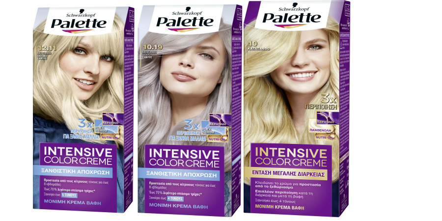 Palette Intensive Color Crème: Επαναλανσαρισμένη σειρά με νέες ξανθές αποχρώσεις 