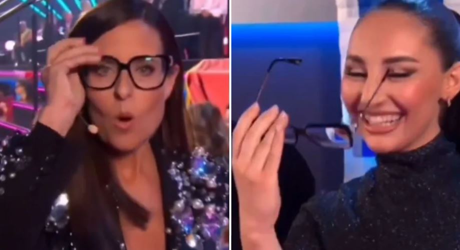 Κλαυδία: Η στιγμή που η παρουσιάστρια της Eurovision φόρεσε τα γυαλιά της τραγουδίστριας - Δείτε το βίντεο