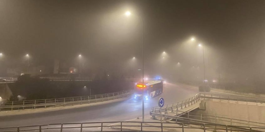 ΠΡΟΣΟΧΗ : Ομίχλη σκέπασε την Λευκωσία - Χαμηλή ορατότητα στον αυτοκινητόδρομο