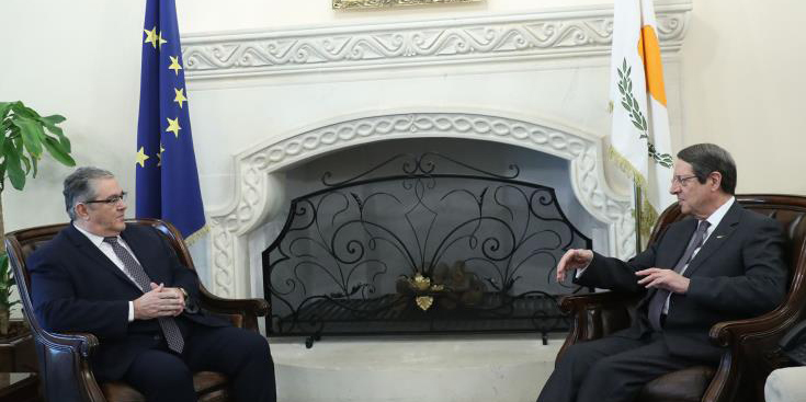 Συνάντηση Αναστασιάδη - Κουτσούμπα - Τι είπε ο ΓΓ του ΚΚΕ στον Πρόεδρο