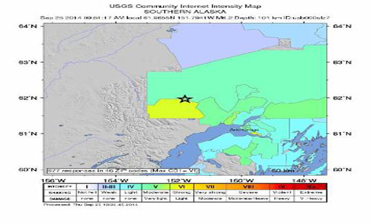 Υποθαλάσσιος σεισμός 6,9 βαθμών σημειώθηκε ανοικτά της Αλάσκας